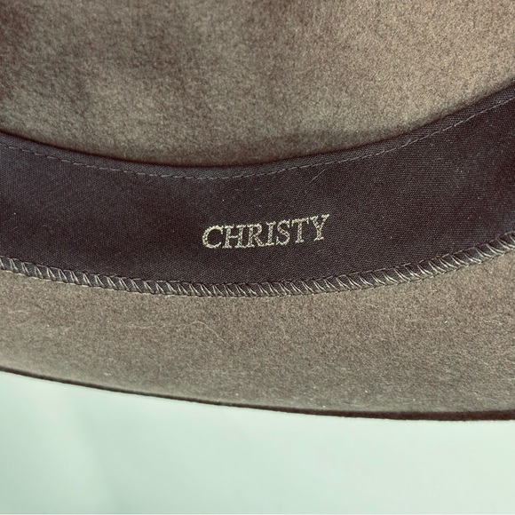 Lite Felt Wool Hat Size Medium USA Brown Tan Western Christy Coastal Cowgirl - Picture 10 of 13